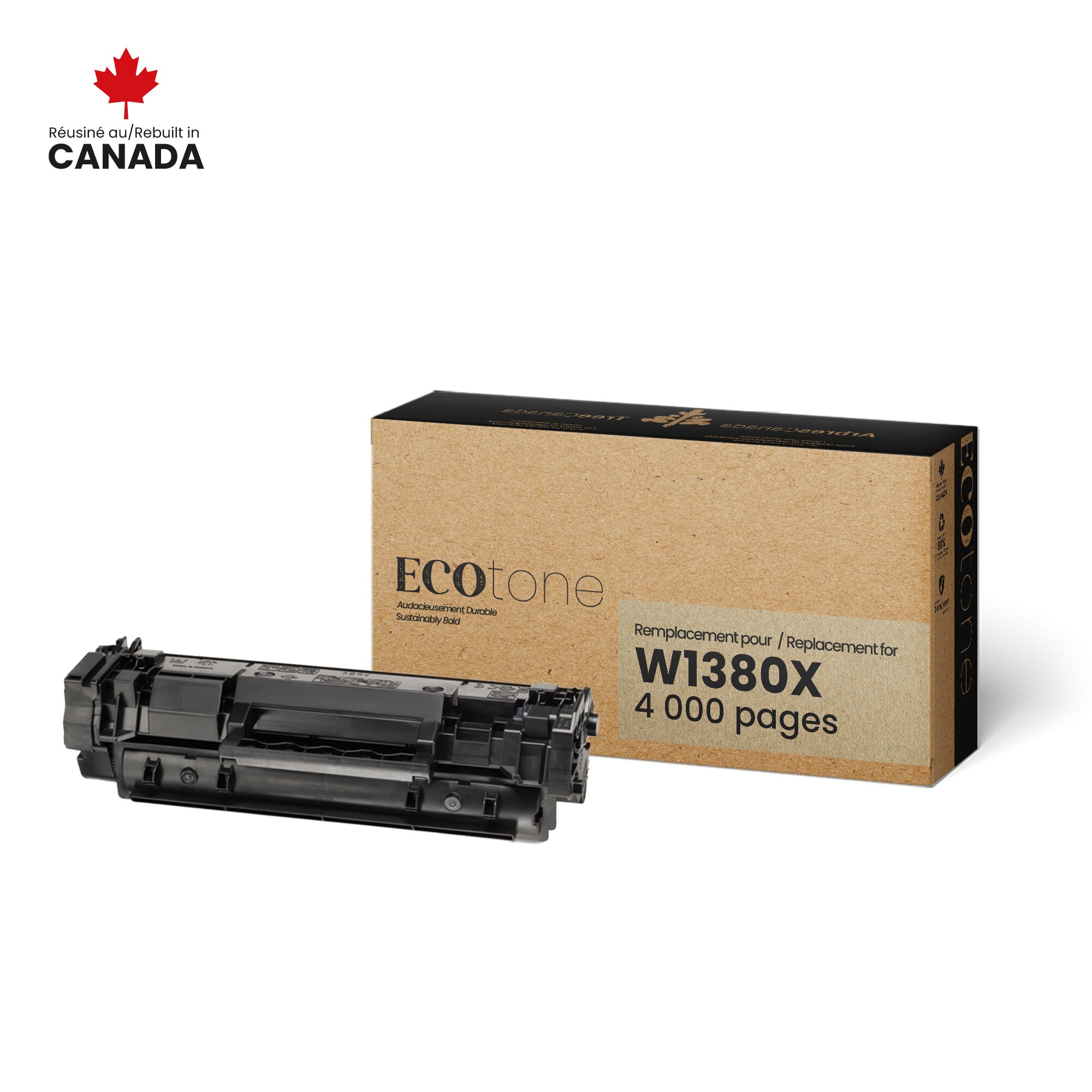 HP W1380X Reman Ecotone Black 4K (without toner level)